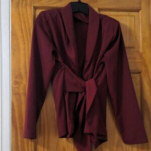 Wine Red Blouse - Size Small - Lyaner
